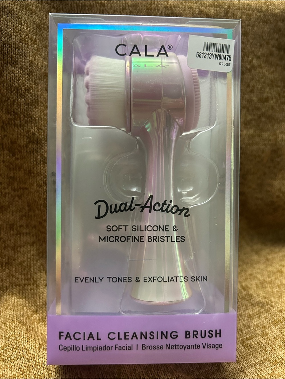 CALA Dual-Action Facial Cleansing Brush - Lavender